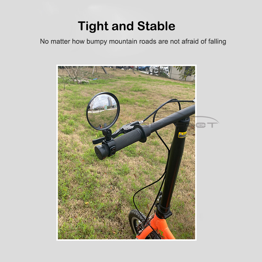 Geepact Rearview Mirror 2 PCS Bicycle Mirror Handlebar Rearview Mirror Wide Angle 360°Rotate Looking Glass Universal Cycling Bicycle Rear View Mirror for E-bike MTB Scooter Motorcycle Road Bike Ordinary Bikes etc.