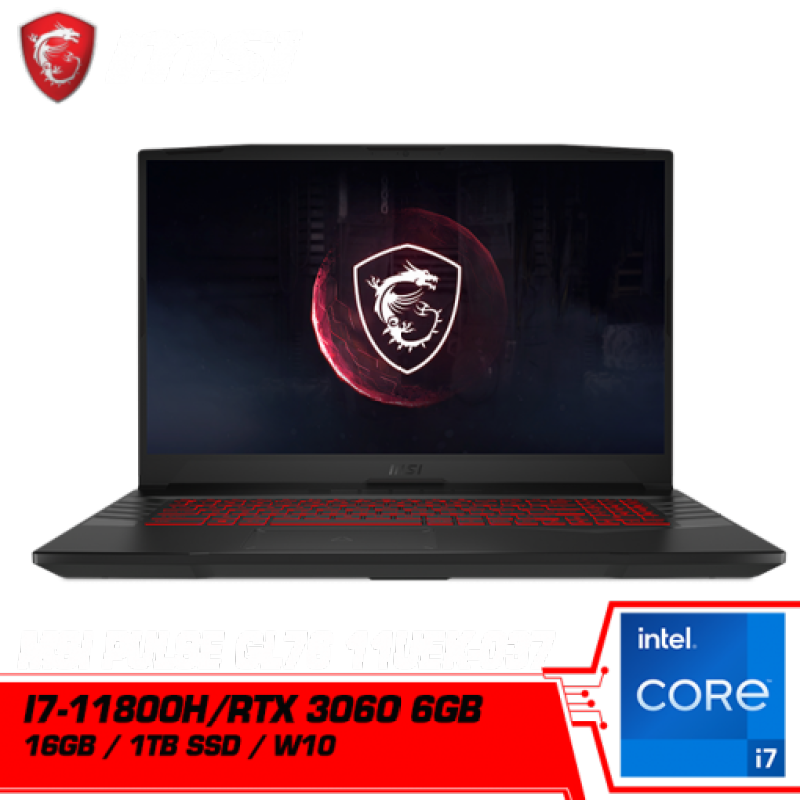 MSI Pulse GL76 11UEK-037 17.3 FHD 144Hz Gaming Laptop ( I7-11800H, 16GB, 1TB SSD, RTX3060 6GB, W10 ) Malaysia