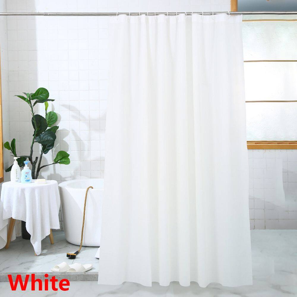 SEEDINGS Waterproof Mildew Proof With 12 Hooks Home Living Bathtub Curtains Bathroom Screens PEVA Thicken Shower Curtain
