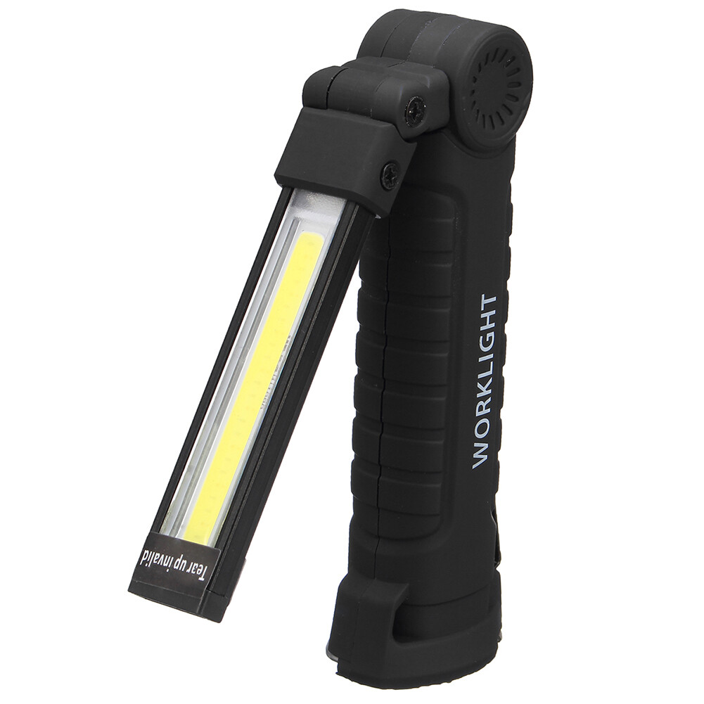 COB+LED Rechargeables Magnetic Torch Flexible Inspection Lamp Cordless Worklight