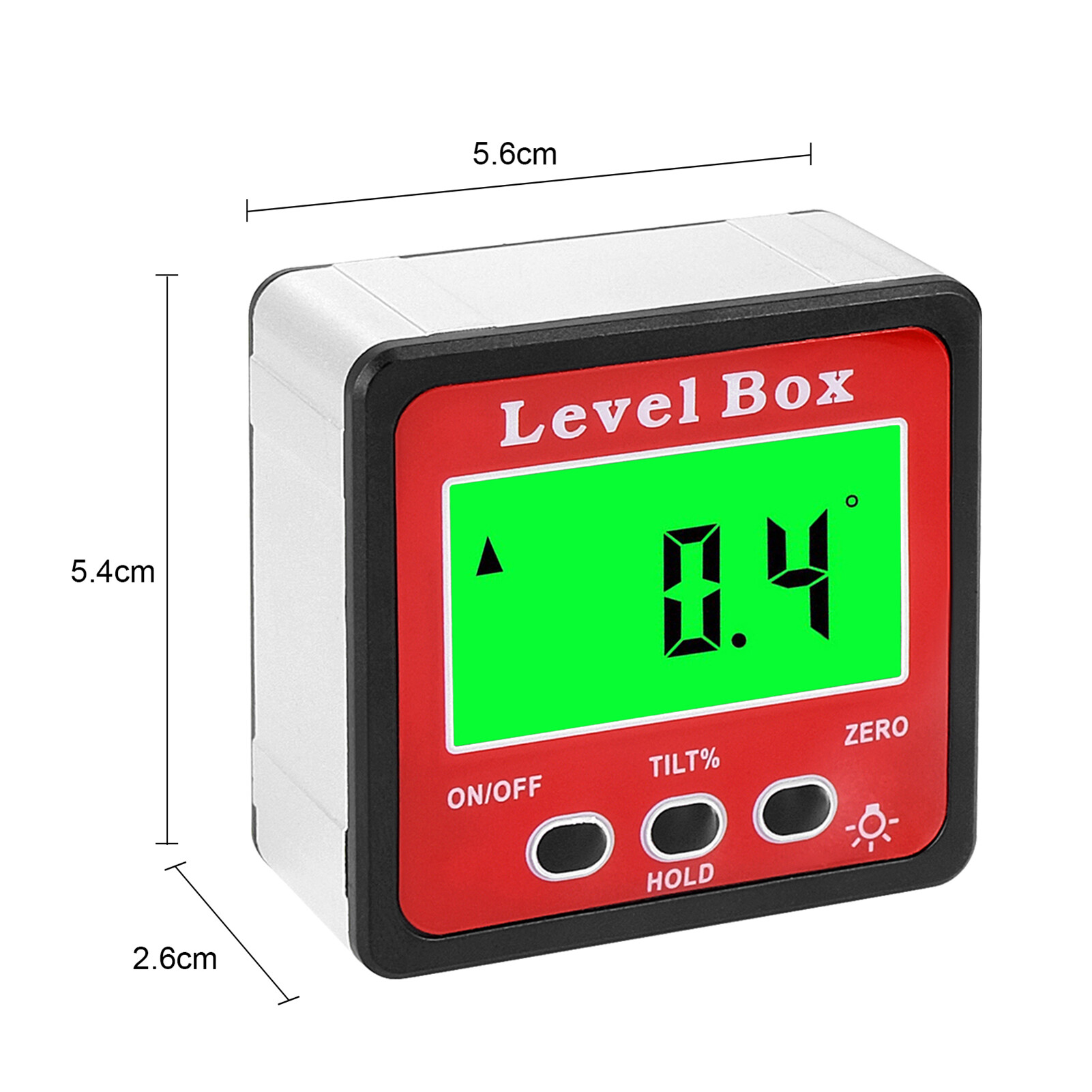 Licao Lighting 1 Set Digital Inclinometer Backlight Magnetic Adsorption Level Protractor Measuring Tool Household Supply 1 Set Practical