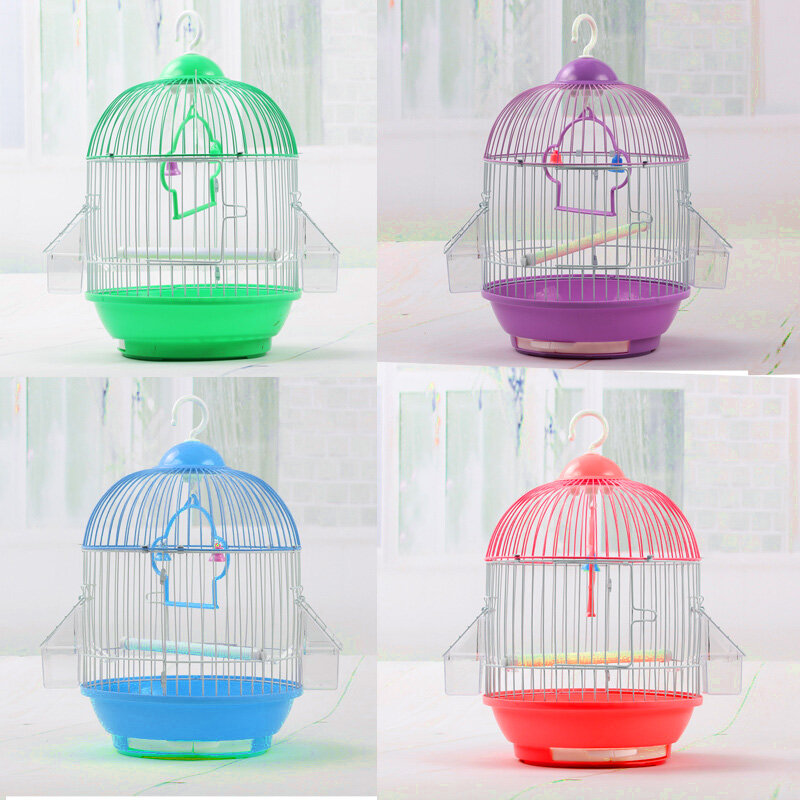 small round bird cage