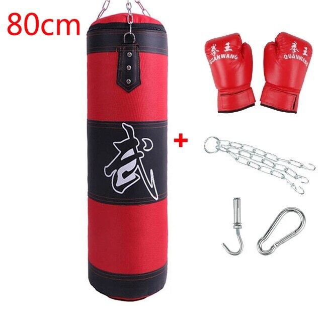 Adult Kid Empty Boxing Sand Bag Hanging Kick Sandbag Boxing Training