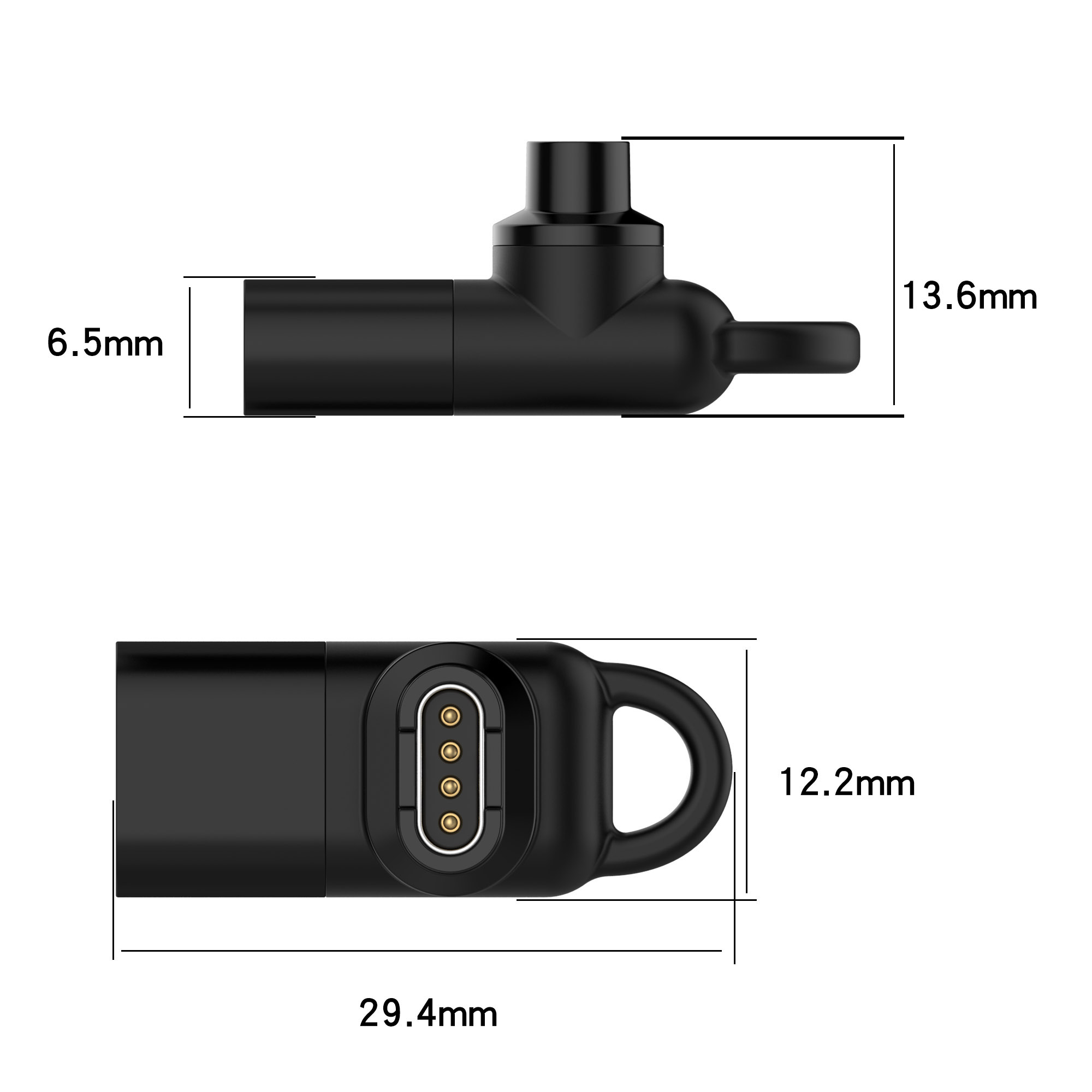Zenia Bộ chuyển đổi sạc Lightning IOS/Micro USB/Type C sang 4pin Đầu nối bộ sạc chuyển đổi sạc cho Garmin Fenix 8 E 7 7X 6X 6 Sapphire Solar 5X 5 Plus Quatix Enduro 3 Forerunner 970 965 570 Approach S70 S60 S62 Epix Gen 2 Instinct 2X Tactix D2 Delta PX