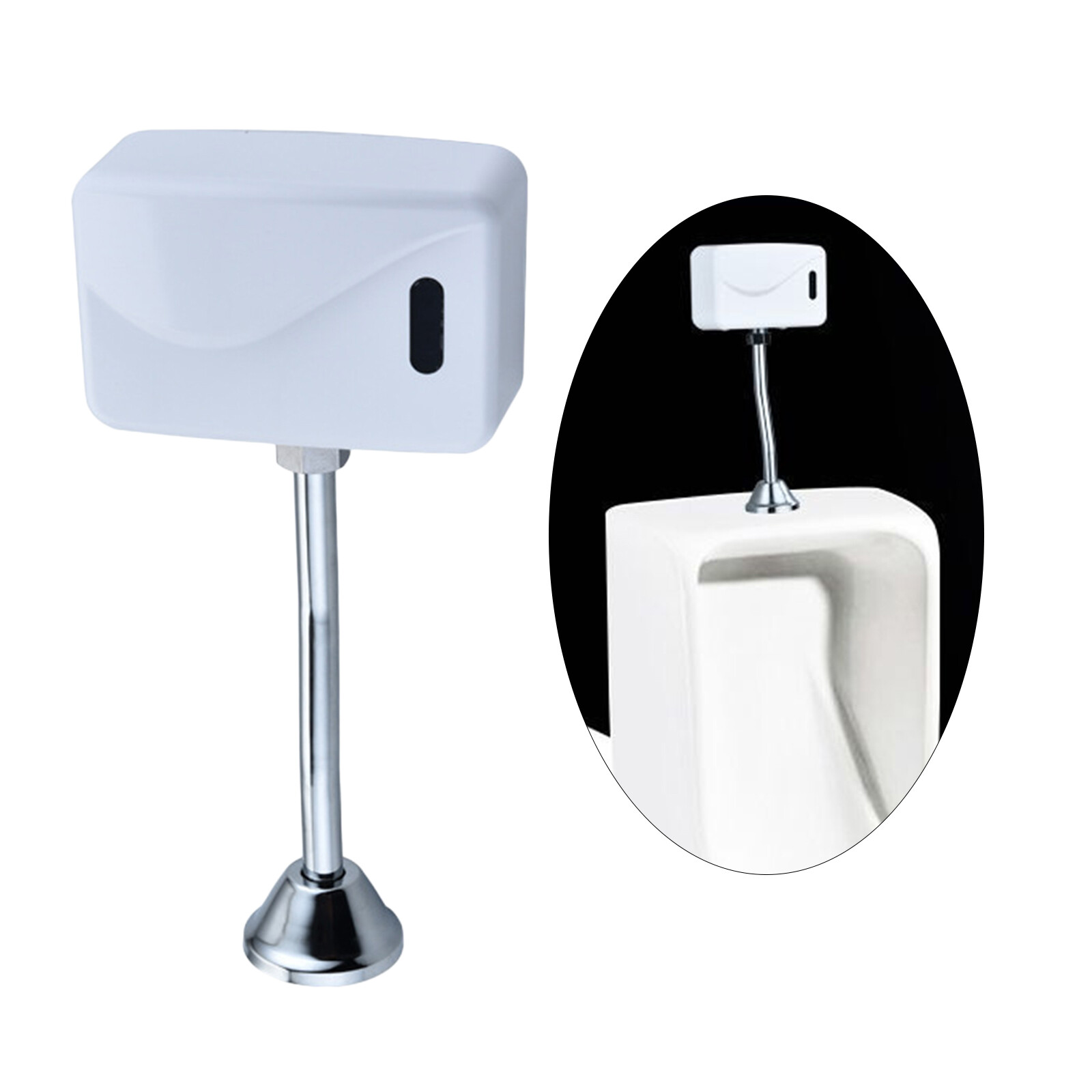 Blesiya Automatic Urinal Sensor Flush Valve Bathroom Faucet Tap Wall Mounted Men