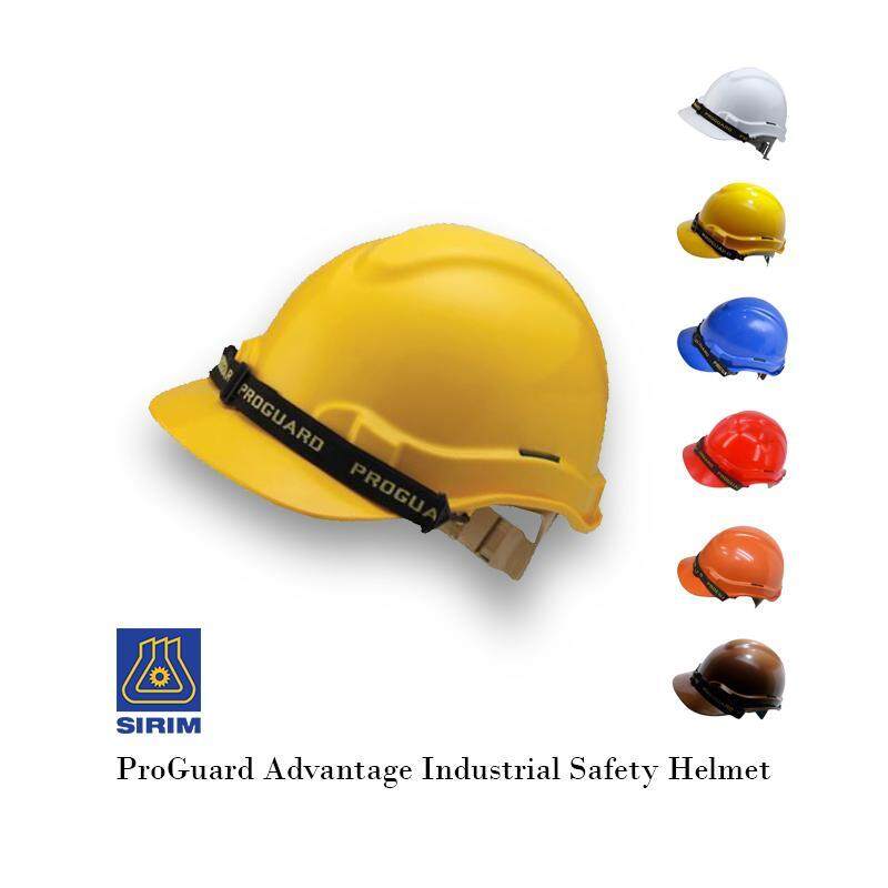 EzSpace Proguard White / Yellow / Red / Blue / Brown / Orange Safety Helmet (SIRIM) for industrial / construction sites