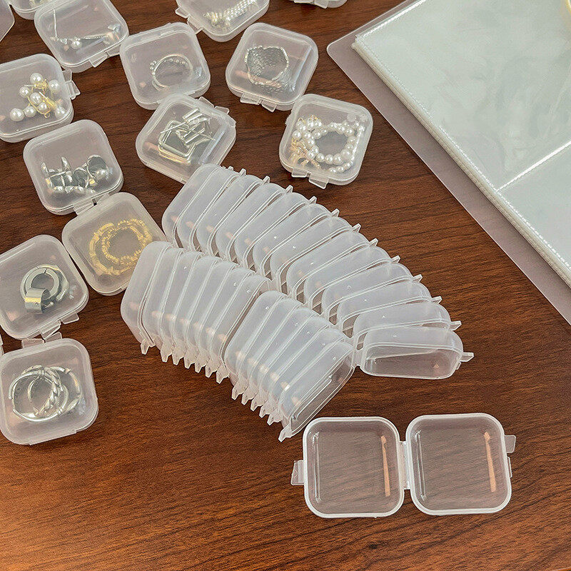 30PCS For Finishing Case Box Storage Jewelry Earrings Packaging Square Small Boxes