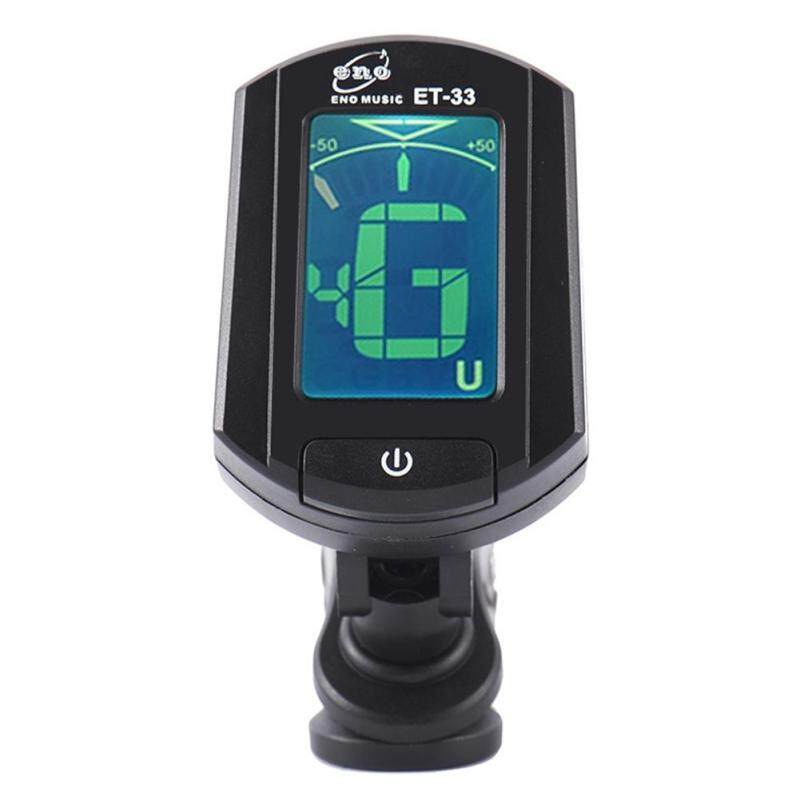 ENO ET-33 Mini Clip-on Guitar Tuner Digital LCD Chromatic Guitar Bass Violin Ukulele Chromatic Bass Violin Tuner Specification:ET-33 Malaysia