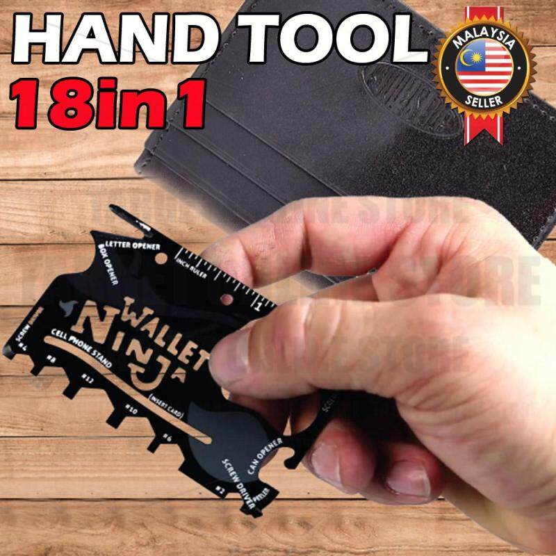 Hand Tool Ninja Card 18 in 1 Multi Tool Pocket Credit Card Size