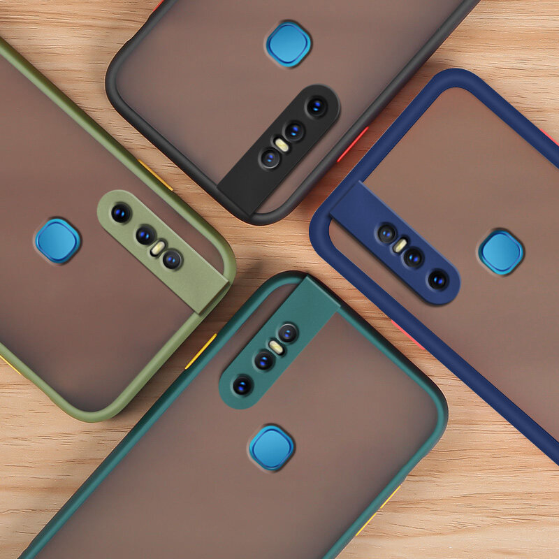 YBD Precision camera protection case For Vivo V15 Casing multiple colour Matte Hard PC Back Cover Shockproof Phone Case