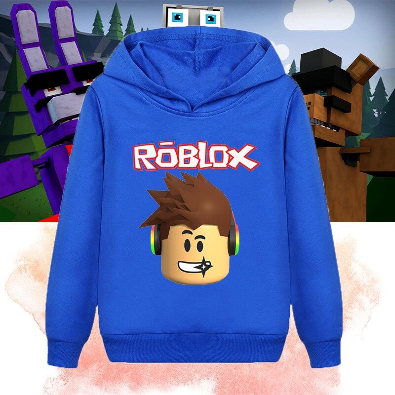 [Ready Stocks] New Game ROBLOXl Cartoon Clothes Children Girls Hoodie Boys Hoodies Long Sleeve Kids Clothing 3-14YY