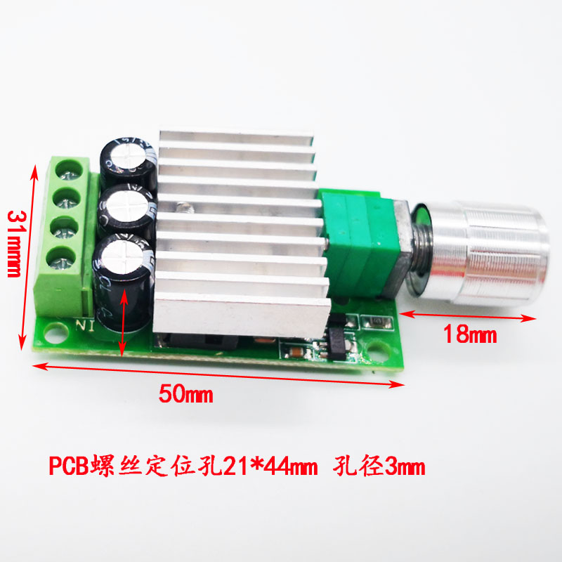 VOKTTA  Bộ Điều Khiển Tốc Độ Động Cơ DC 6V 12V 24V 30V 10A Chính Hãng, Bảng Điều Khiển PWM Mô-đun Điều Khiển Tốc Độ DC12-30V Có Tản Nhiệt