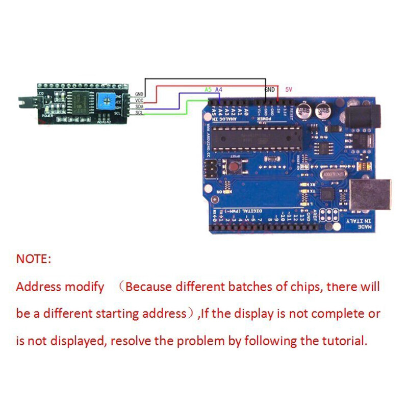 1PCS 1602 LCD Module for Arduino IIC/I2C 1602 LCD Module Blue Screen
