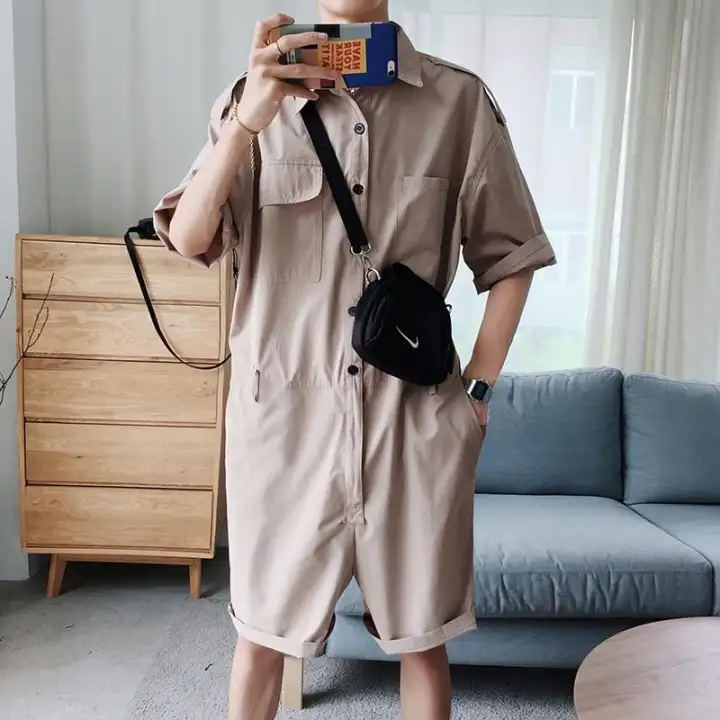 men jumpsuit short