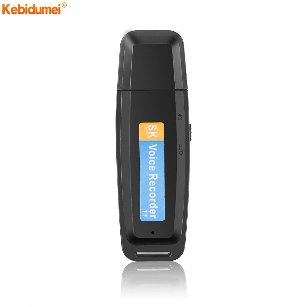 Kebidumei Mini Voice Recorder USB Pen U Disk Recorder Professional Flash Drive Digital Audio Recorder Micro TF Card Up to 32G