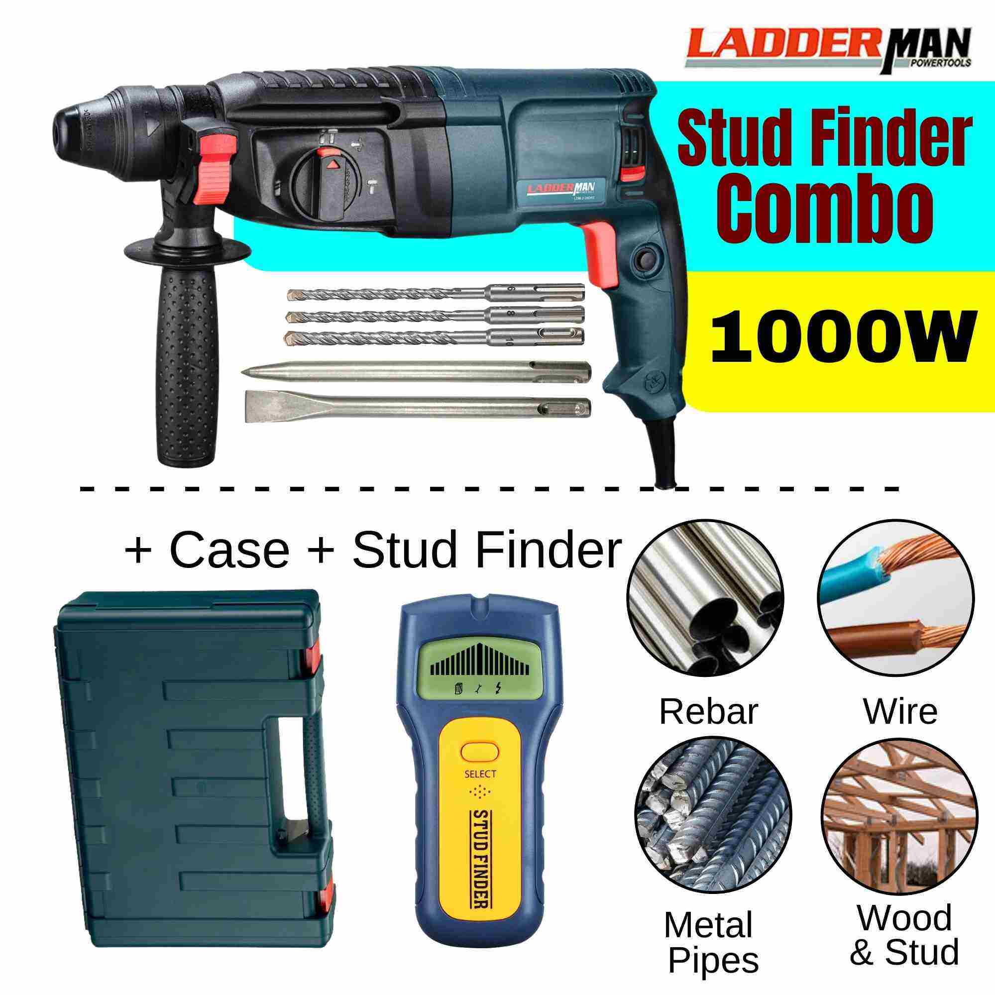 PRODIY GBH 226 DRE Drill Rotary Hammer Drill 3 Mode With Handle 980W SDS 26mm Chisel Concrete