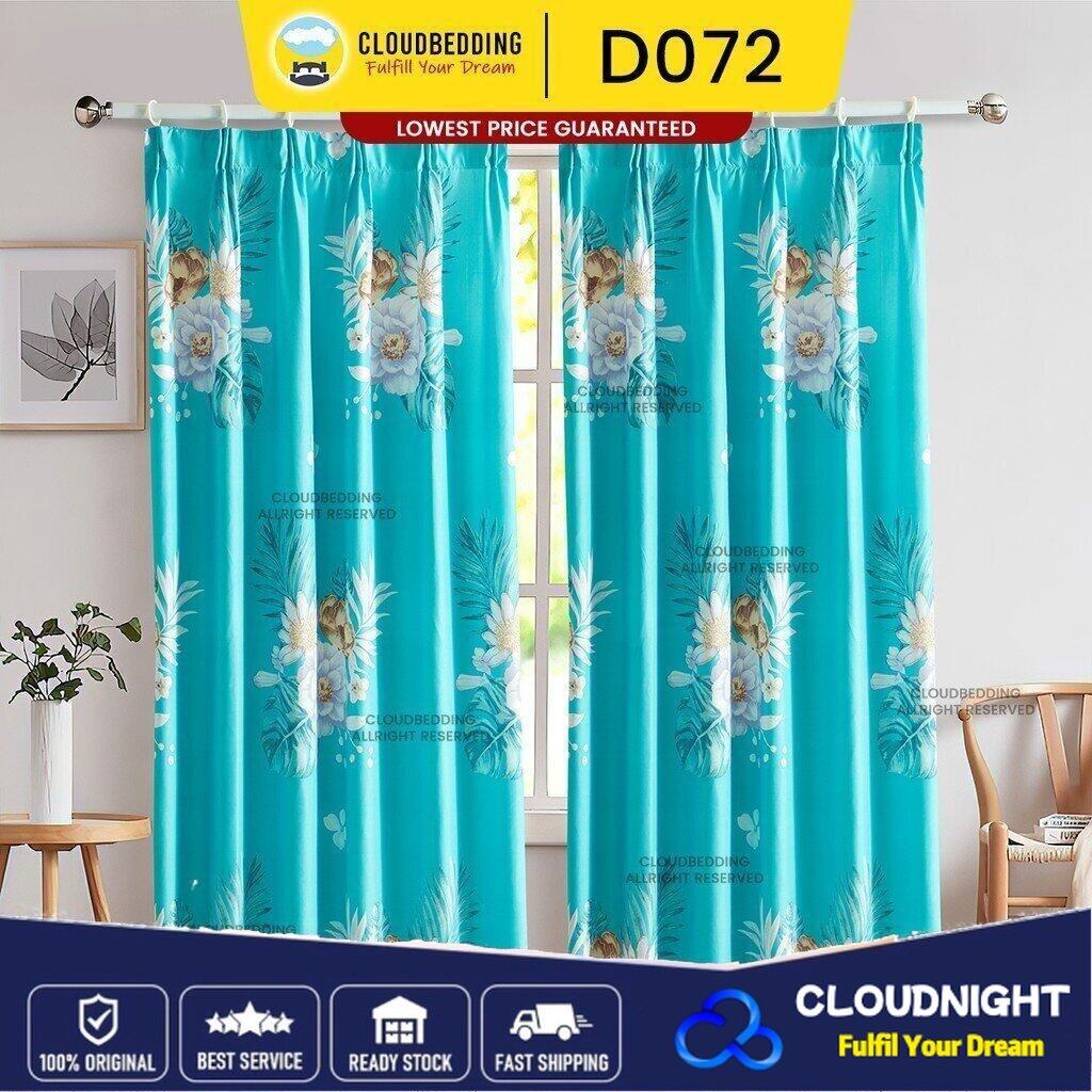 Modern Hook Type Semi Blackout Curtain Langsir / Door Curtain / Langsir ...