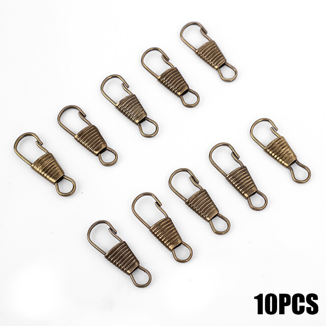 10Pcs Zipper Slider Metal Small Clasp Repair Kit Replacement for Broken Buckles Zippers Puller Head Suitcase Zipper Pull Tab