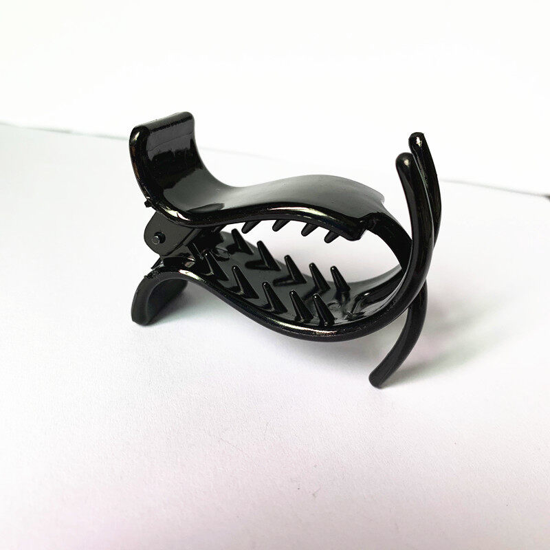 FAITOLAGI 3 teeth mini hairpin women black plastic personality Crab claw hair clip