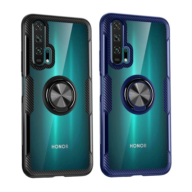 Transparent ring case for huawei p30 pro p20 honor 30 pro nova 5t 5 t p40 mate 20 phone cover honor 20pro