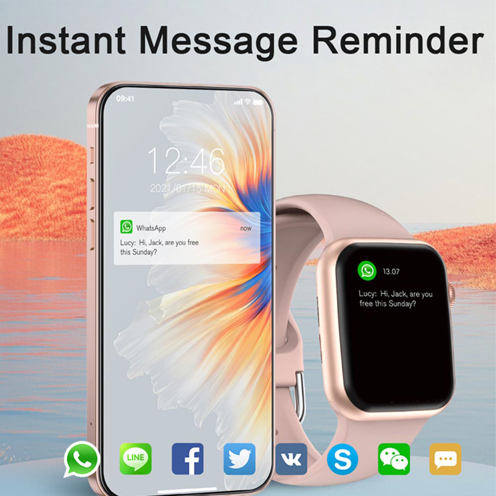 Lenuo hoạt động với đồng hồ thông minh I8 Pro Max-Đồng hồ thông minh thể thao thể dục với chức năng cuộc gọi Bluetooth