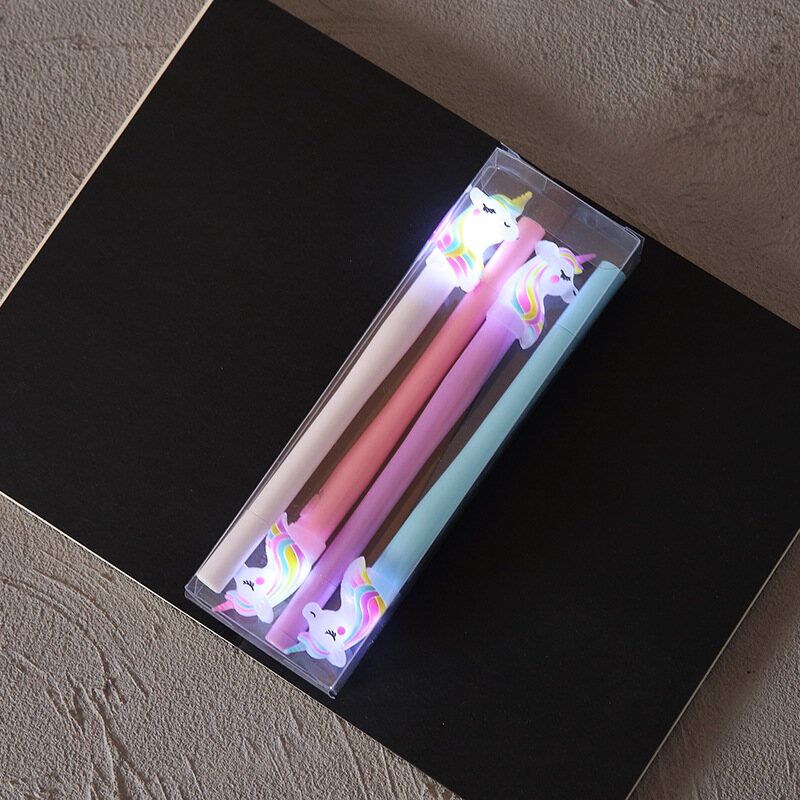 Creative Boxed 4-Piece Glow Pen Set Stationery Set Pen