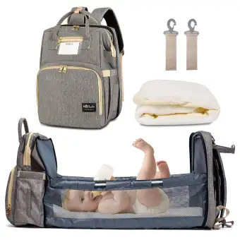 folding crib diaper bag