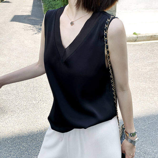 V-neck Tank Top Women's Summer Sleeveless Loose Top