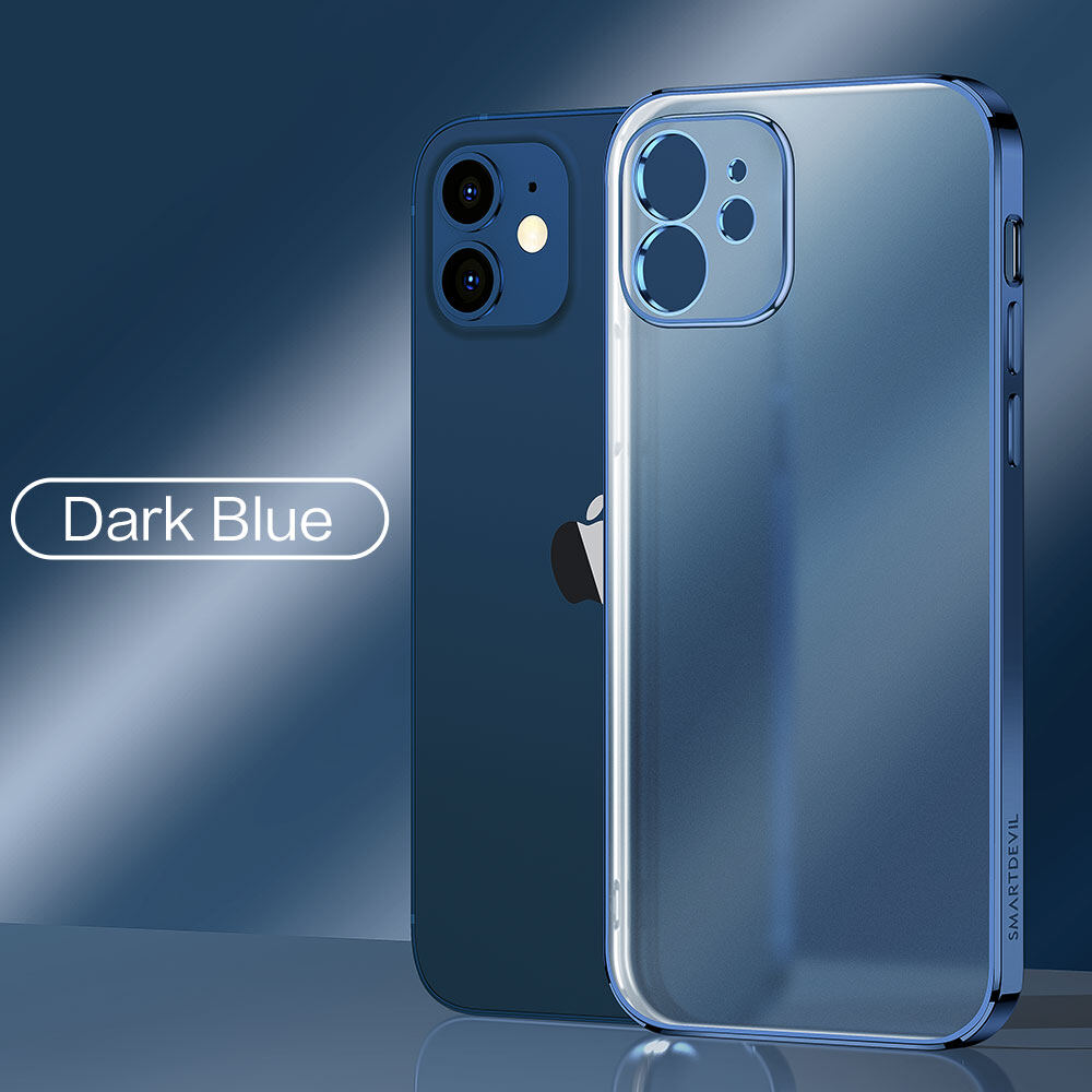 Ốp Điện Thoại Nhám Mạ Smartdevil Ốp Bảo Vệ Mờ Chống Rơi Cho iPhone 12 Mini 12Pro Iphone 12 Pro Max Vỏ Mềm Bao Gồm Ống Kính ， Chống-Vân Tay