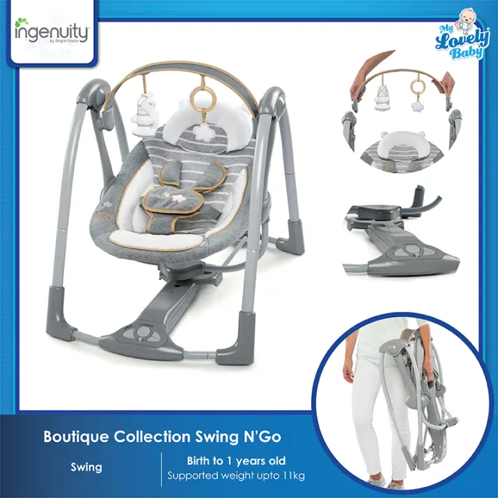 bella teddy portable swing
