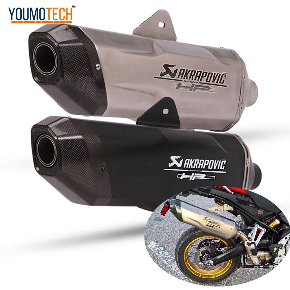 マフラー 51mmカーボンファイバーユニバーサルオートバイスクーターの排気マフラーパイプチップ変更 51mm Muffler Exhaust