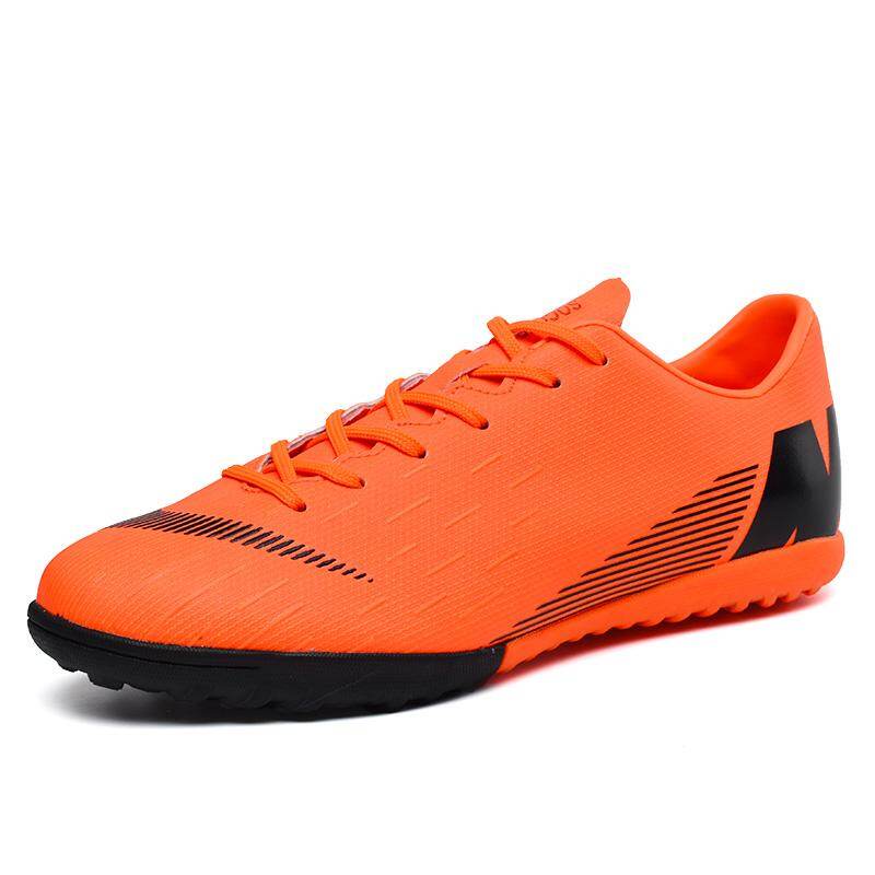 Popular Style Men's Soccer Shoes Turf Children Football Boots Lace Up Ronaldo Football Boots Students Kids Soccer Sneaker 32-45