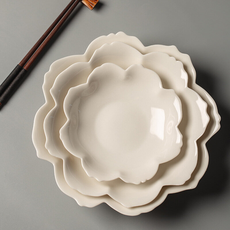 OMK Japanese style tableware set ceramic dinner plate salad bowl