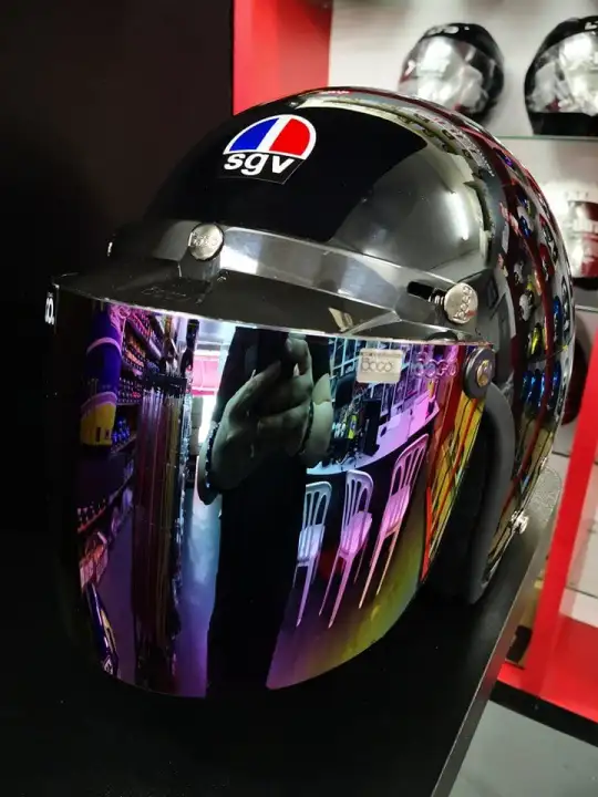 Helmet sgv visor rainbow Clearance