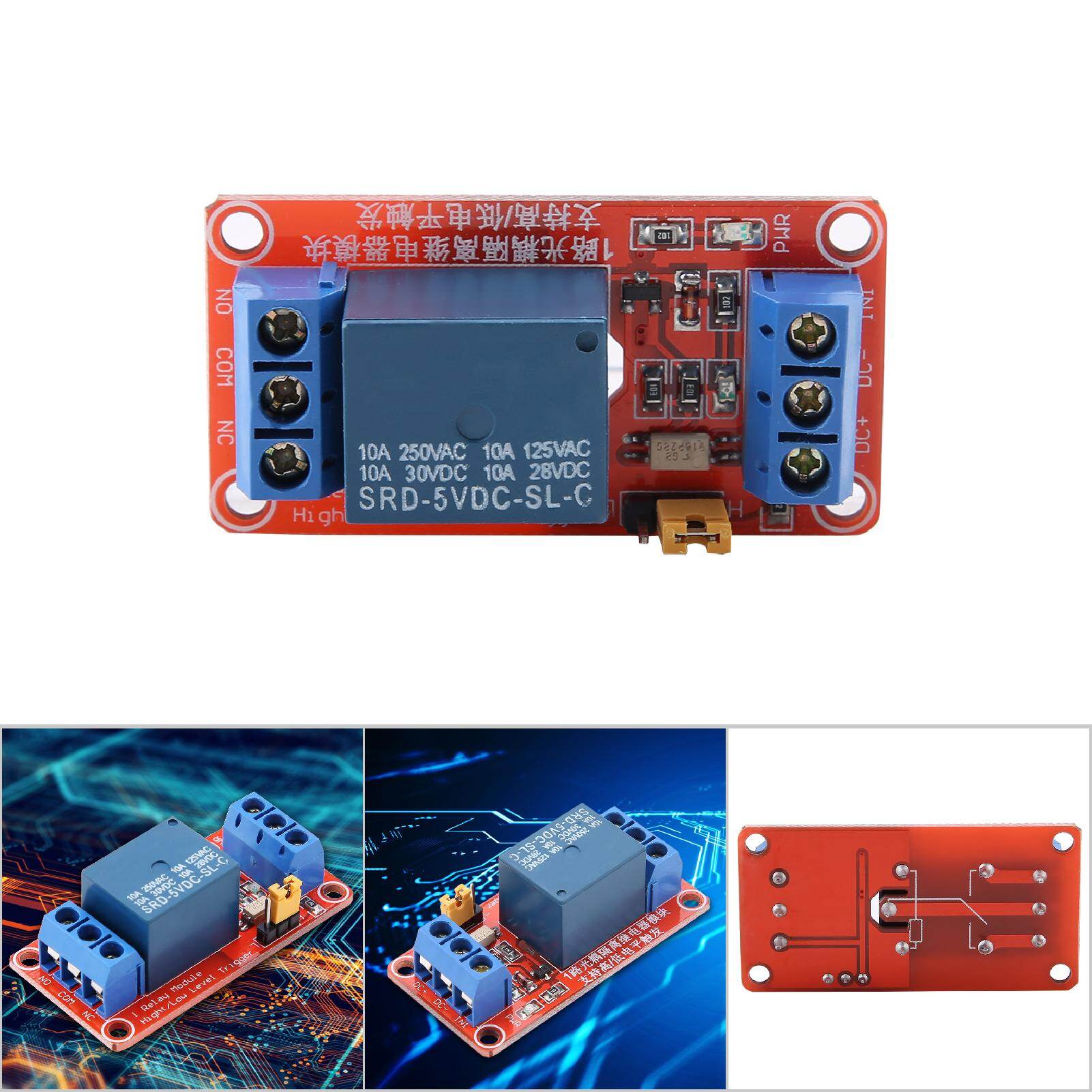 Relay Module Board High & Low Trigger Module Optocoupler Relay Module Relay Module for Home