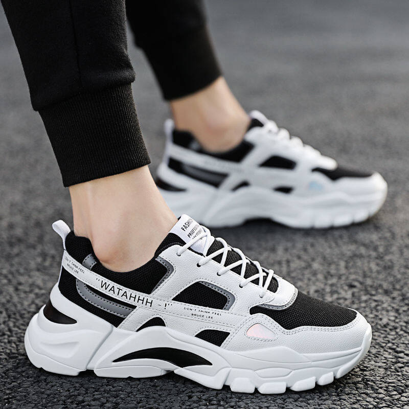 Kuangaokai【Free Shipping Miễn phí vận chuyển】 Giày nam Giày thể thao Giày nam Giày lưới Thể thao Giày nam Mùa xuân Mới Trọng lượng nhẹ Giày thường Thời trang Nam Giày chống trơn trượt