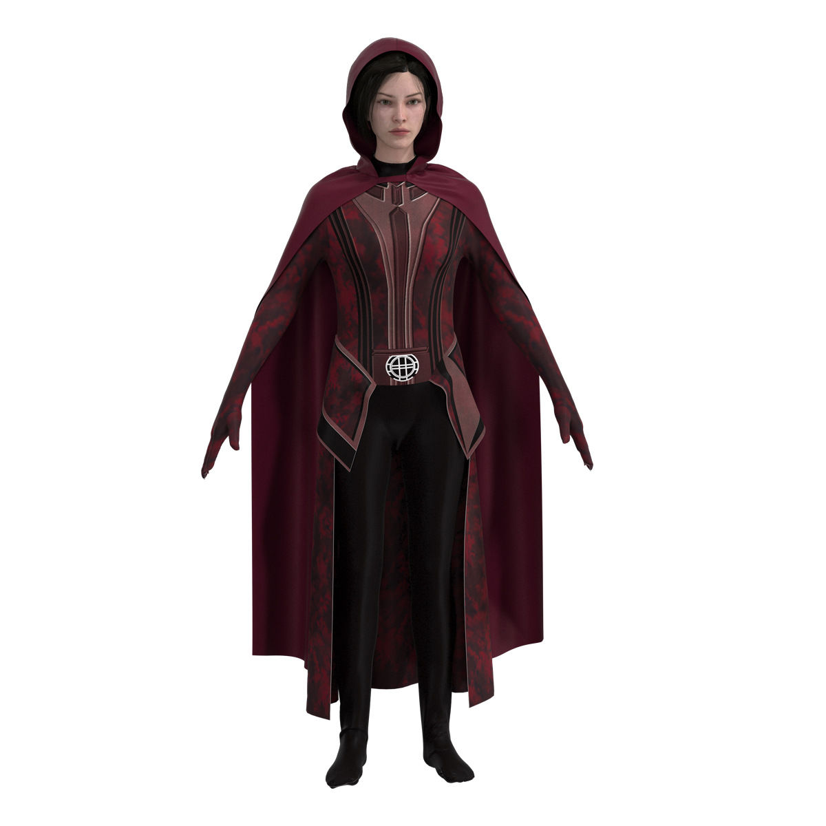 Marvel TV Series Wanda Illusion Scarlet Witch Cos เสื้อผ้า Wanda ...