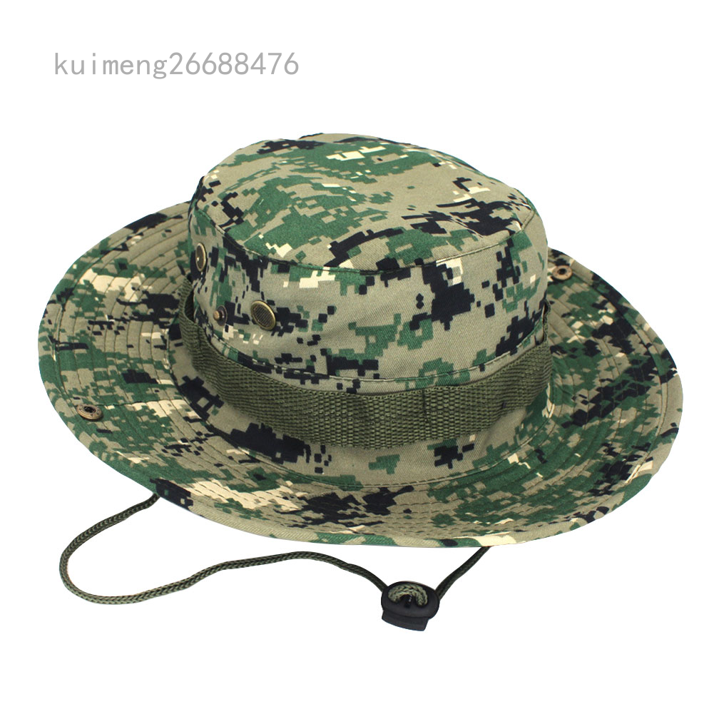 Bucket Hat Wide Brim Military Hats Sun 