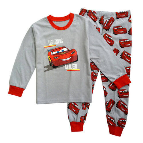 Baby Boys lightning Clothes Kids Long Sleeve Outfit+Pants Pajamas Set Sleepwears