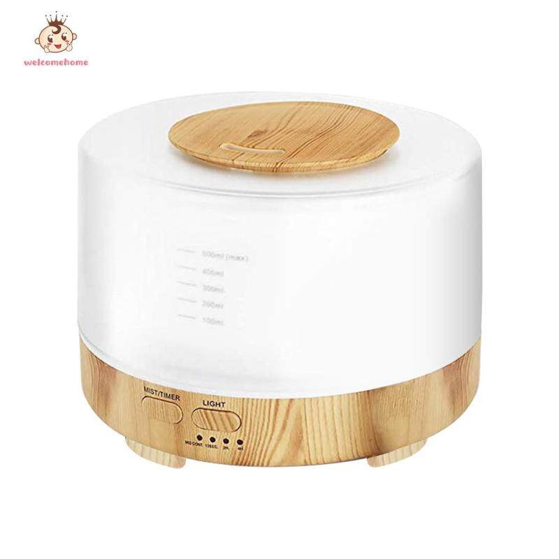 500ml Humidifier Mute Ultrasonic Aromatherapy Wood Grain Air Diffuser Essential Oil Diffuser Singapore