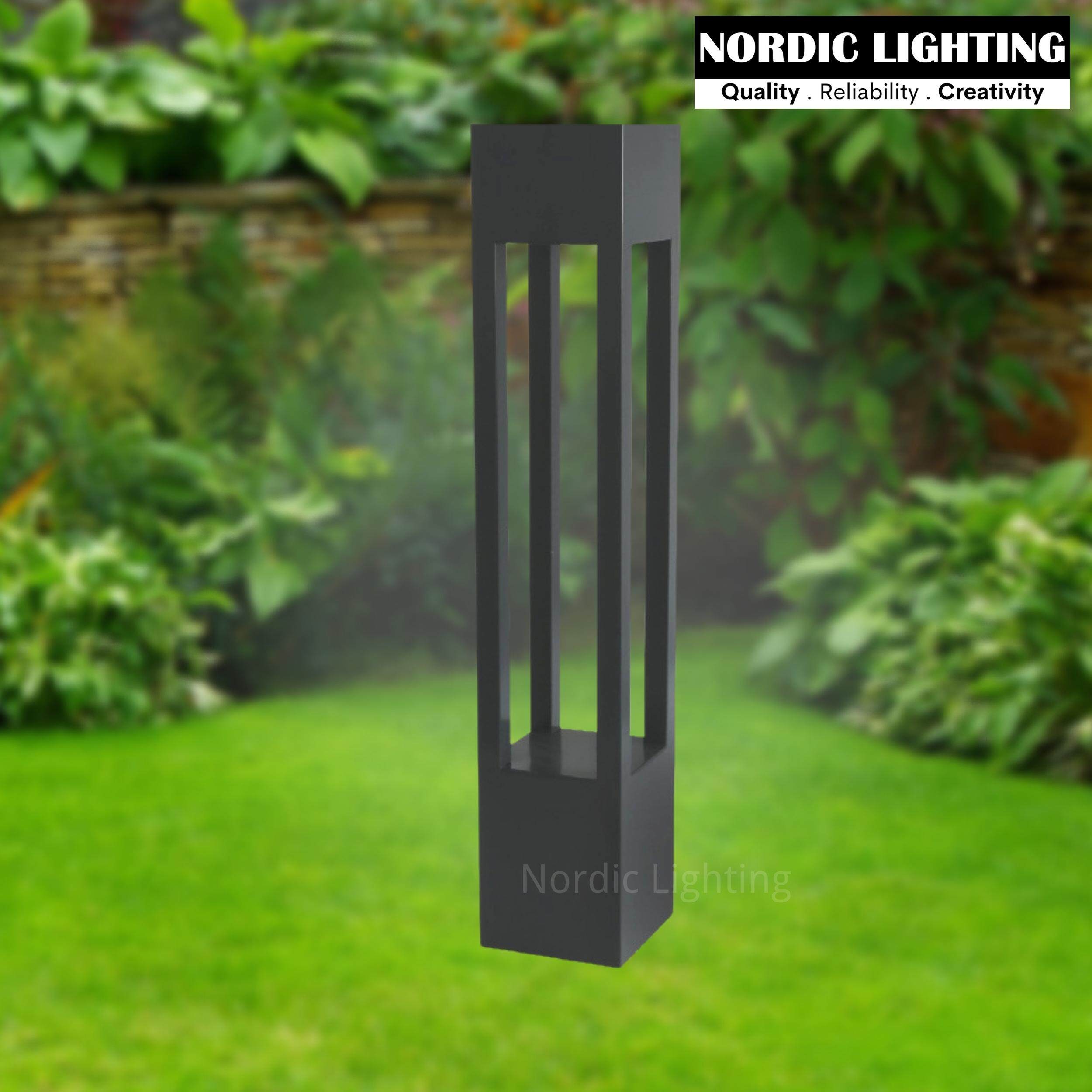 [Set With GU10 Bulb] Nordic Lighting 700mm Outdoor Bollard Light