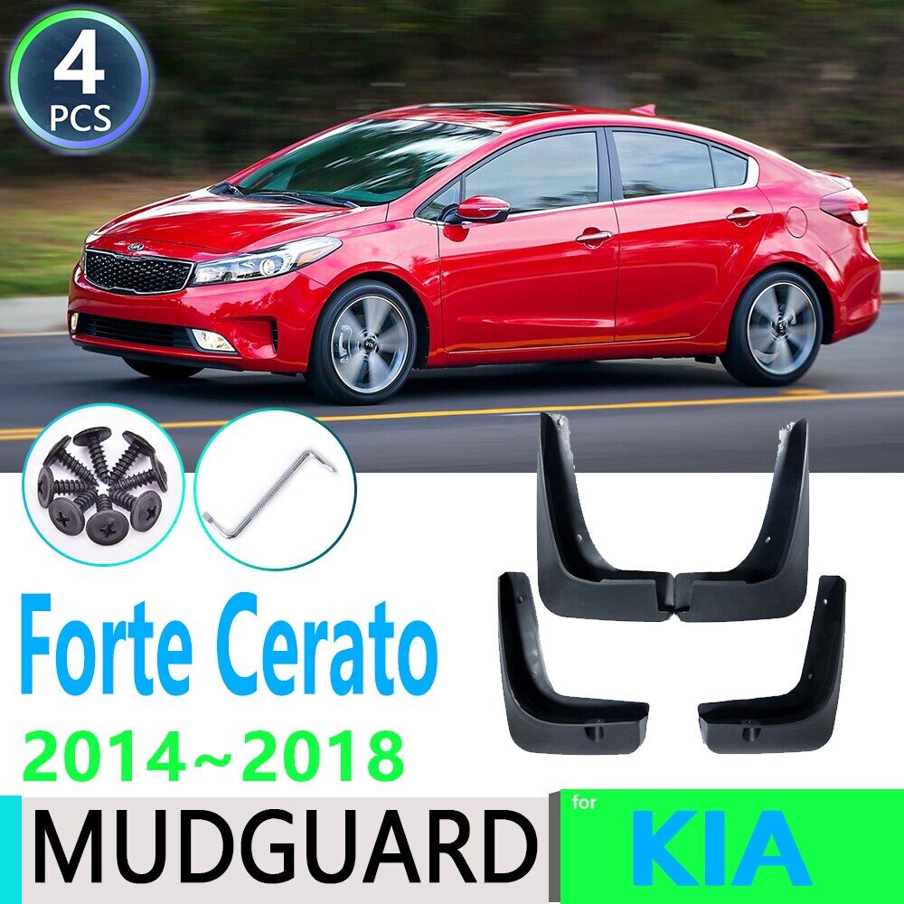 For kia forte cerato k3 2014 2015 2016 2017 2018 4pcs front rear car fender mudguard mud flaps guard splash flap car essories