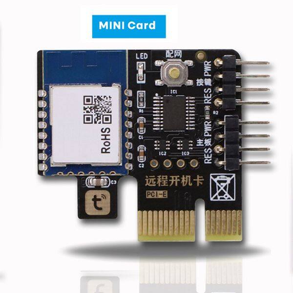 [Hot A] Tuya Wifi Computer Power Reset Switch PCIe Card for PC Destop Computer,APP Remote Control,Support Google Home,MINI Card