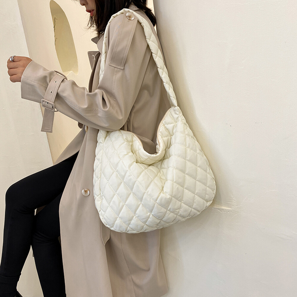 Women Winter Handbag Purses Space Pad Cotton Crossbody Bag Female Quilted Large Crossbody Bags