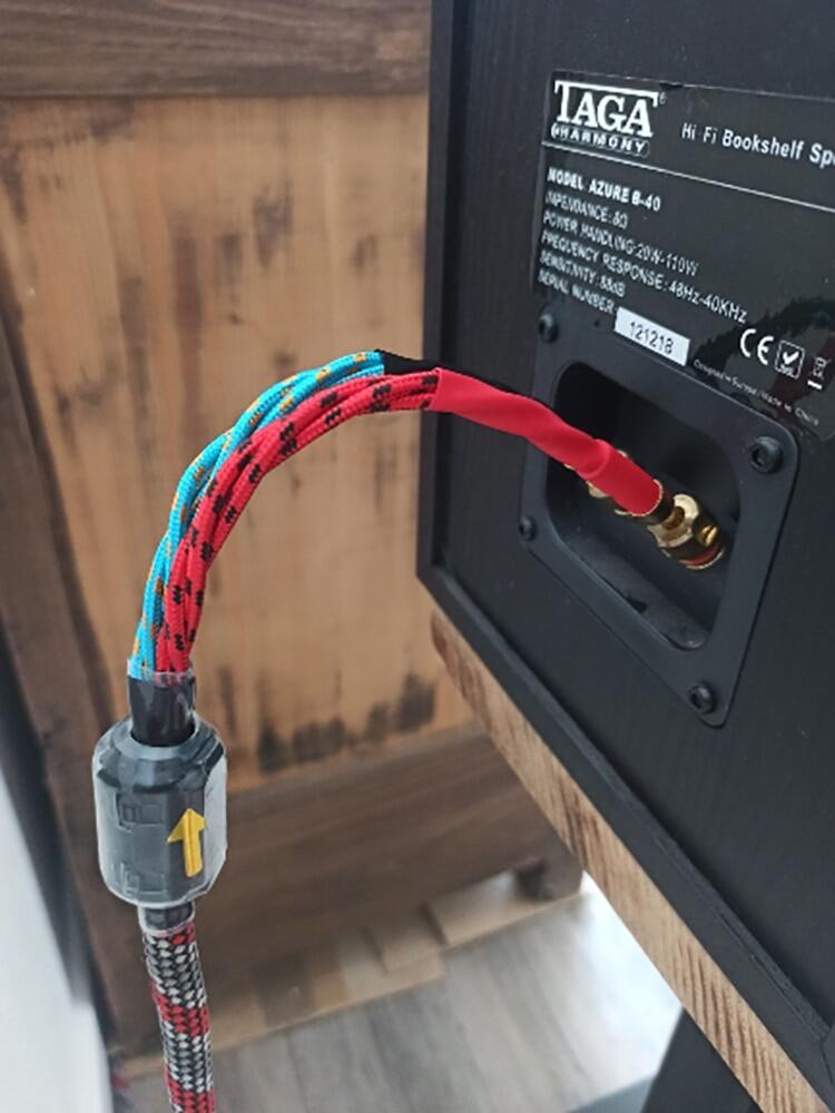 1 Pair Oxygen-Free Copper（OFC）Audio Hifi Speaker Cable HI-FI High-End Amplifier Loudspeaker Cables Banana Spade Plug Wire Line