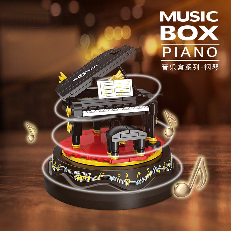 Piano Music Box Creative Music Box Birthday Gift 6-14 Years Old Children's Intelligence Assembled Toy Birthday Gift