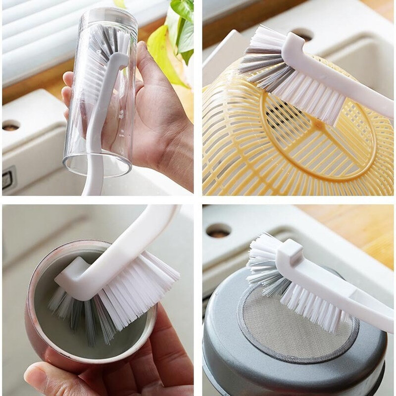 Bàn Chải Vệ Sinh Nhỏ Đa Năng Bàn Chải Cốc Dụng Cụ Vệ Sinh Nhà Bếp
