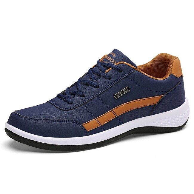 2023 New Fashion Men Sneakers for Men Casual Shoes Breathable Lace up Mens Casual Shoes Spring Leather Shoes Men chaussure homme
