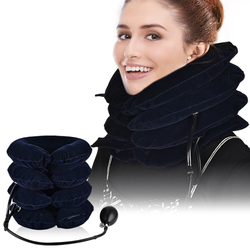 Pastsky hỗ trợ 4 lớp Gối bơm hơi kê cổ, gối, cổ gối, gối hỗ trợ cổ, mát xa cổ Máy cổ gối, cổ hỗ trợ, mềm nẹp