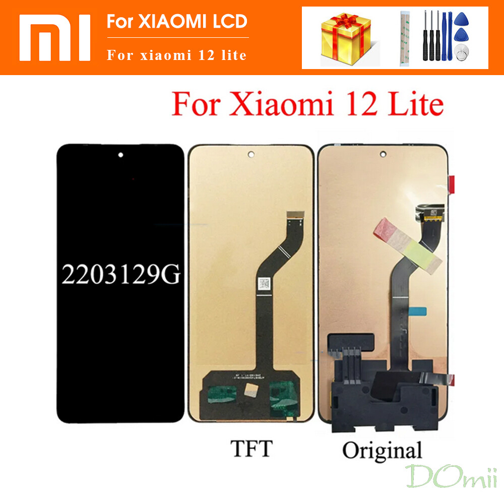 Ensemble écran Tactile LCD AMOLED De Remplacement Avec Châssis, 6.55 Pouces, OEM, Pour Xiaomi 12 Lite 2203129G